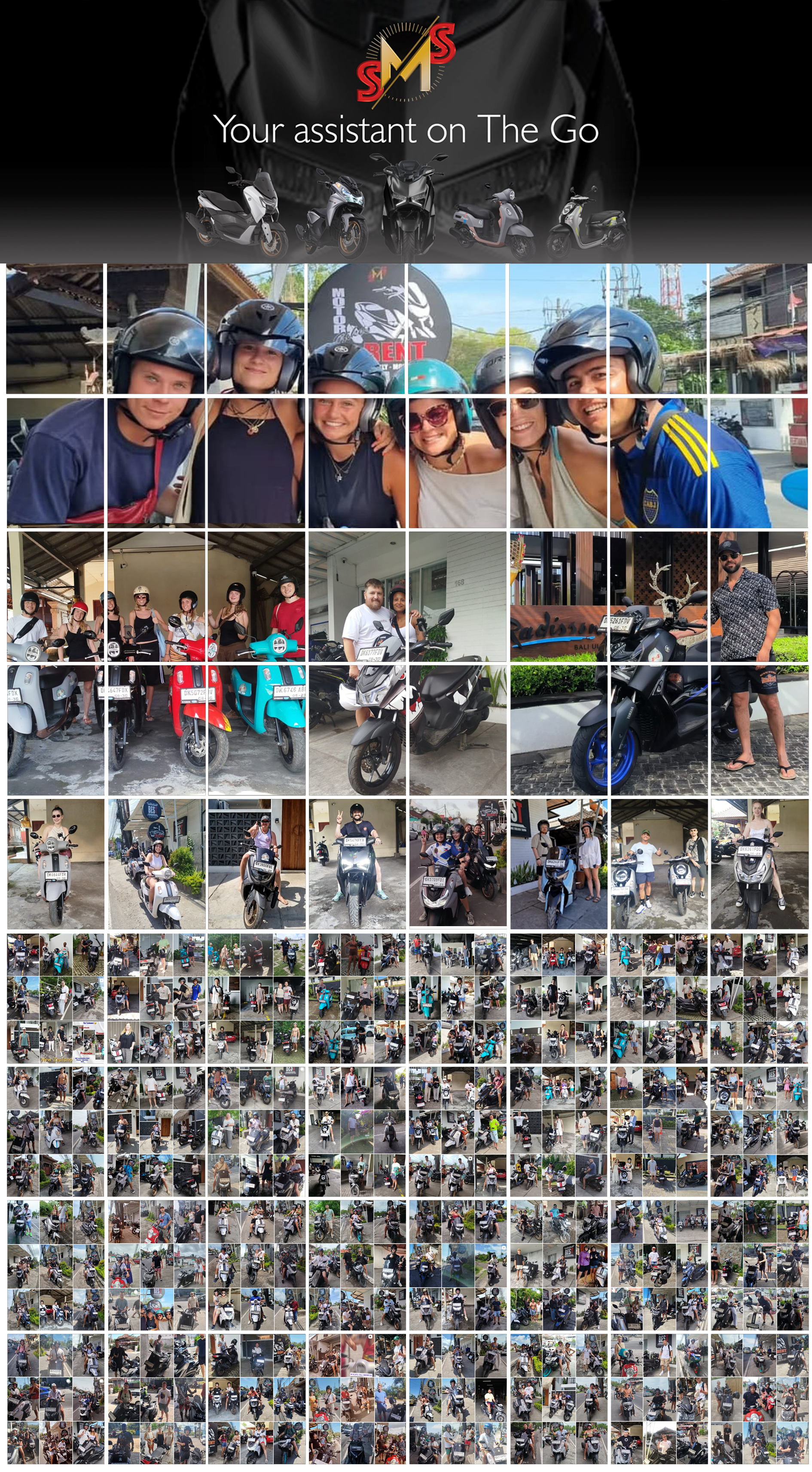 SMS Rental Bali customer photo gallery, full size