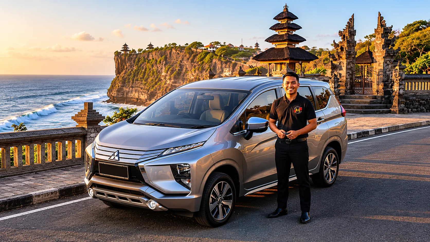 Car + Driver (12 hours) car rental Uluwatu Bali, free hotel delivery